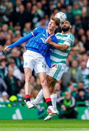 20.09.2026 Celtic v Rangers, SPFL Premiership : Cameron Carter Vickers and Ryan Naderi  Copyright: xKennyxRamsayx NINTCHDBPICT001109851510