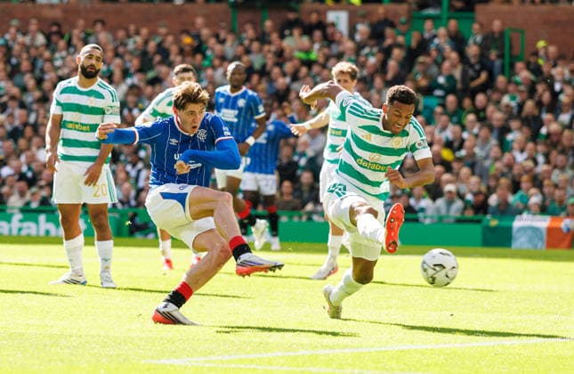 20.09.2026 Celtic v Rangers: Ryan Naderi of Rangers scores  Copyright: xWilliexVassx NINTCHDBPICT001109855045