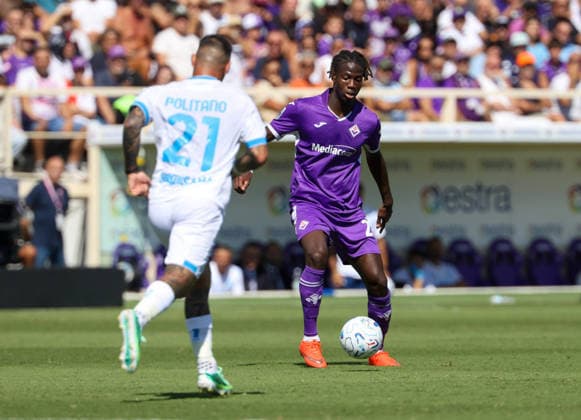September 20, 2026, Firenze, Toscana, ITALIA: Alieu Njie of AC Fiorentina During the 2026 27 Italian Serie A football match between AC Fiorentina and SSC Napoli, held on September 20, 2026, at the Artemio Franchi Stadium in Florence. Firenze ITALIA - ZUMAs236 20260920_aap_s236_041 Copyright: xFabioxSassox