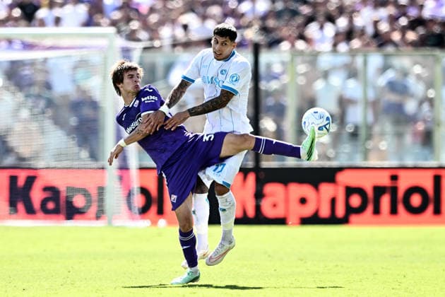Mp Firenze 20 09 2026 - campionato di calcio serie A Fiorentina-Napoli foto Matteo Papini Image nella foto: Mathias Olivera-Franco Mastantuono 