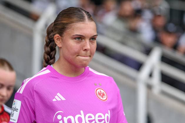GER, Frankfurt, Eintracht Frankfurt II vs Hertha BSC Berlin, 2. Frauen Bundesliga, Fussball, DFB, Spielzeit 2026 2027, Stadion am Brentanobad, 7. Spieltag im Bild: Sophia Winkler feiert ihr Comeback nach über einem Jahr Verletzung DFB DFL REGULATIONS PROHIBIT ANY USE OF PHOTOGRAPHS AS IMAGE SEQUENCES AND OR QUASI-VIDEO, 20.09.2026 Copyright: HMBxMedia HendrikxHamelau