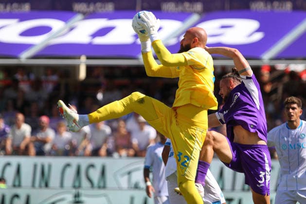 Vanja Milinkovic Savic of SSC Napoli in action during the serie A match between ACF Fiorentina and SSC Napoli at Artemio Franchi Stadium in Firenze (Italy), September 20, 2026. massimilianoxcarnabuci