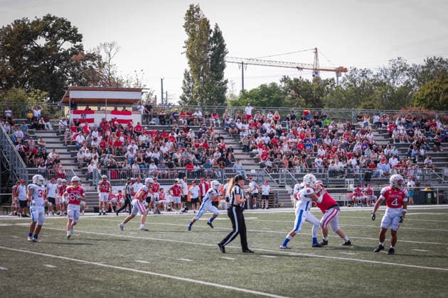 AMERICAN FOOTBALL - U19 European Championship, EM, Europameisterschaft VIENNA,AUSTRIA,20.SEP.26 - AMERICAN FOOTBALL - IFAF Men s U19 European Championships, Austria vs Czech Republic. Image shows fans of AUT.  GEPAxpictures xDavidxBitzan