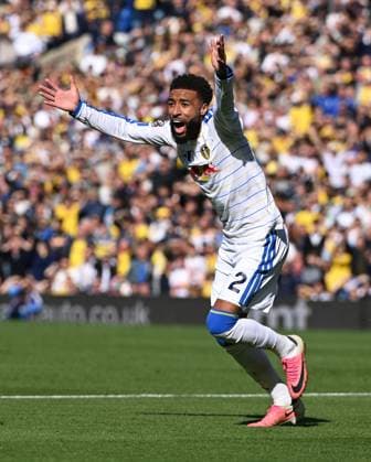 Jayden Bogle of Leeds United appeals for a penalty as his shot strikes Tyrick Mitchell of Crystal Palace in the penalty area Leeds United v Crystal Palace, Premier League, Football, Elland Road, Leeds, UK - 20 Sep 2026Leeds Elland Road United Kingdom EDITORIAL USE ONLY No use with unauthorised audio, video, data, fixture lists, club league logos or live services. Online in-match use limited to 120 images, no video emulation. No use in betting, games or single club league player publications. Copyright: xGreigxCowie Shutterstockx 17159996aa