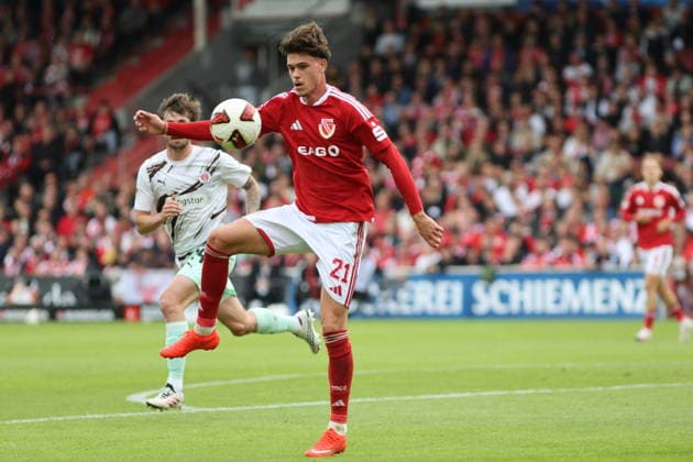 21 Luca Erlein (Energie Cottbus) Fussball 2. Bundesliga 2026 2027 FC Energie Cottbus - FC St. Pauli
