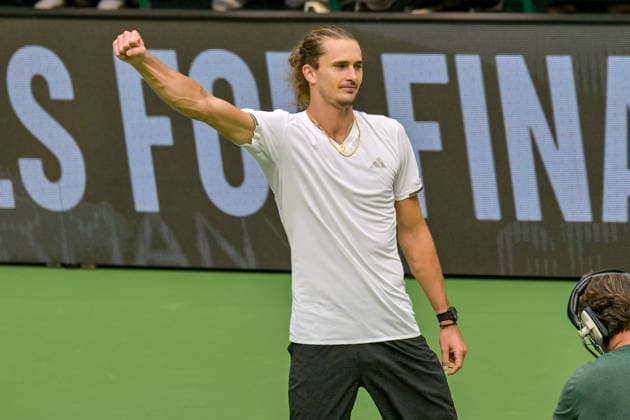 Alexander Zverev GER ballt die Faust zum Sieg 20.09.2026 ¢ Tennis ¢ Davis Cup Qualifiers 2. Runde ¢ Deutschland vs Kroatien , heristo-arena, Halle (Westfalen), NRW Germany