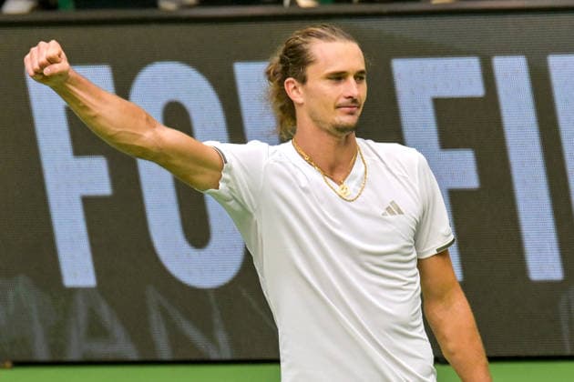 Alexander Zverev GER ballt die Faust zum Sieg 20.09.2026 ¢ Tennis ¢ Davis Cup Qualifiers 2. Runde ¢ Deutschland vs Kroatien , heristo-arena, Halle (Westfalen), NRW Germany