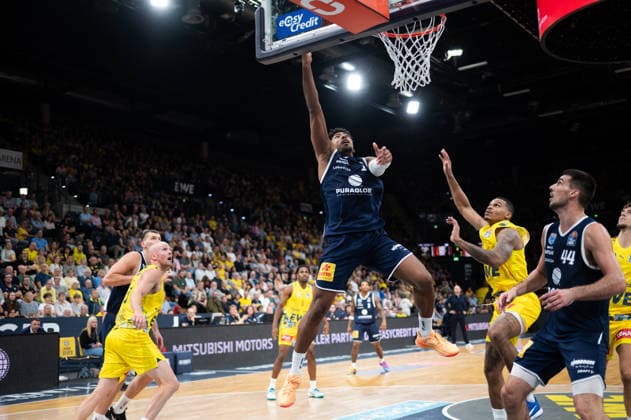 20.09.2026, GER, Basketball, Bundesliga 1.Spieltag, Saison 2026 2027, Oldenburg, EWE Arena, EWE Baskets Oldenburg vs Syntainics MBC Anthony GAINES ( Syntainics MBC 11 ) Oldenburg EWE Arena Niedersachsen Deutschland Copyright: xnordphotoxGmbHx xRojahnx