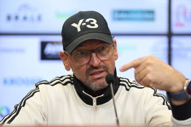 Trainer Claus-Dieter Wollitz (Energie Cottbus) Fussball 2. Bundesliga 2026 2027 FC Energie Cottbus - FC St. Pauli
