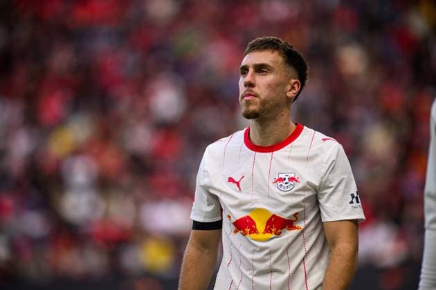 LEVERKUSEN, GERMANY - 20 SEPTEMBER, 2026: Brajan Gruda - The Bundesliga match Bayer 04 Leverkusen vs. RB Leipzig at BayArena.  Copyright: xVitaliixKliuievx