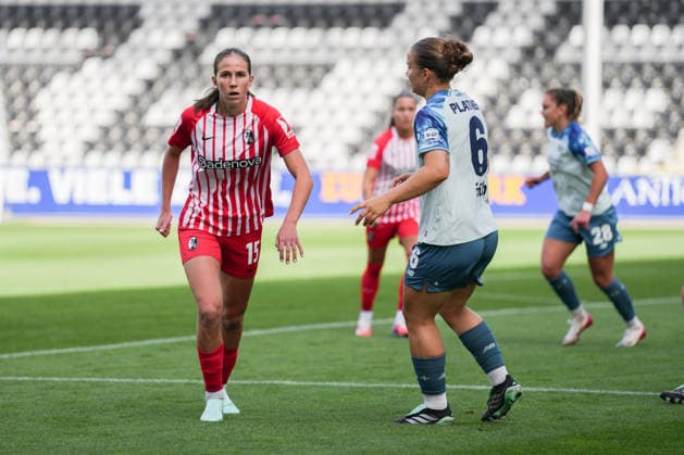 Google Pixel Frauen-Bundesliga: SC Freiburg vs. Bayer 04 Leverkusen, 20.09.2026 Maj Schneider (SC Freiburg, 15) Google Pixel Frauen-Bundesliga: SC Freiburg vs. Bayer 04 Leverkusen, Dreisamstadion, 20.09.2026 DFB DFL REGULATIONS PROHIBIT ANY USE OF PHOTOGRAPHS AS IMAGE SEQUENCES AND OR QUASI-VIDEO. Copyright: xBEAUTIFULxSPORTS Boscox