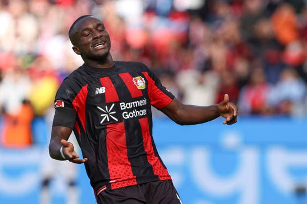Moussa Diaby (Bayer 04 Leverkusen) ist enttaeuscht waehrend des Spiels der 1. Bundesliga zwischen Bayer 04 Leverkusen und RB Leipzig, BayArena am 20. September 2026 in Leverkusen, Deutschland. (Foto von Oliver Kaelke DeFodi Images) +++ Moussa Diaby (Bayer 04 Leverkusen) looks dejected during the Bundesliga match between Bayer 04 Leverkusen and RB Leipzig at BayArena on September 20, 2026 in Leverkusen, Germany. (Photo by Oliver Kaelke DeFodi Images) DFB DFL REGULATIONS PROHIBIT ANY USE OF PHOTOGRAPHS AS IMAGE SEQUENCES AND OR QUASI-VIDEO. (Photo by Oliver Kaelke DeFodi Images) -