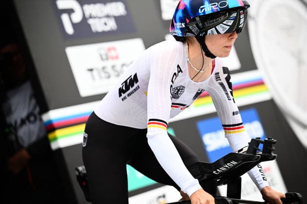 2026 UCI Road World Championships Picture by Simon Wilkinson SWpix.com - 20 09 2026 - Cycling - 2026 UCI Road World Championships - MontrÃ al, Canada - Women Elite Individual Time Trial (ITT) - Antonia Niedermaier (Germany) MontrÃ al Avenue du Parc Canada Copyright: x xSWpix.comx(t axPhotographyxHubxLtd)xSimonxWilkinson SWpix.comx SWP-3521-0079