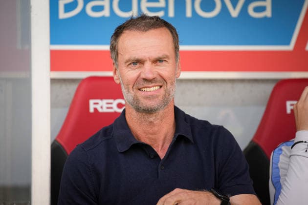 Fussball, Google Pixel Frauen-Bundesliga, 5. Spieltag, 2026 2027, SC Freiburg vs. Bayer 04 Leverkusen, 20.09.2026, Dreisamstadion, Freiburg, Marco Konrad (SC Freiburg, Trainer) Freiburg Dreisamstadion Baden-Württemberg Deutschland Copyright: xFINLEYxMÖRCHx