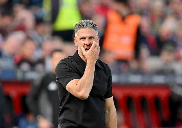 Trainer Martin Demichelis (RB Leipzig) enttaeuscht. Fussball 1. Bundesliga, 4.Spieltag, Bayer 04 Leverkusen - RB Leipzig, am 20.09.2026 in Leverkusen Deutschland. DFL regulations prohibit any use of photographs as image sequences and or quasi-video Ã‚Â