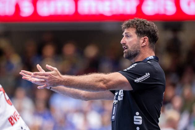 Florian Kehrmann (TBV Lemgo Lippe, Trainer) gestikuliert GER, TBV Lemgo Lippe vs. HC Erlangen, Handball, 1. Bundesliga, 5. Spieltag, Spielzeit 2026 2027, 20.09.2026 GER, TBV Lemgo Lippe vs. HC Erlangen, Handball, 1. Bundesliga, 5. Spieltag, Spielzeit 2026 2027, 20.09.2026 Lemgo Copyright: xEibner-Pressefoto JanxRollingerx EP_JSK