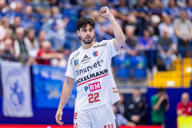 Eloy Morante Maldonado (HC Erlangen, 22) gestikuliert GER, TBV Lemgo Lippe vs. HC Erlangen, Handball, 1. Bundesliga, 5. Spieltag, Spielzeit 2026 2027, 20.09.2026 GER, TBV Lemgo Lippe vs. HC Erlangen, Handball, 1. Bundesliga, 5. Spieltag, Spielzeit 2026 2027, 20.09.2026 Lemgo Copyright: xEibner-Pressefoto JanxRollingerx EP_JSK