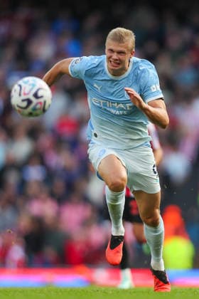 Manchester City v Sunderland, Premier League Erling Haaland Of Manchester City during the Manchester City v Sunderland Premier League match at the Etihad Stadium, Manchester, England on 20 September 2026 Credit: Lee Keuneke Every Second Media Editorial use only. All images are copyright Every Second Media Limited. No images may be reproduced without prior permission. All rights reserved. Premier League and Football League images are subject to licensing agreements with Football DataCo Limited. see https: www.football-dataco.com Copyright: xIMAGO EveryxSecondxMediax ESM-2181-0070 LeexKeunekex xEveryxSecondxMediax