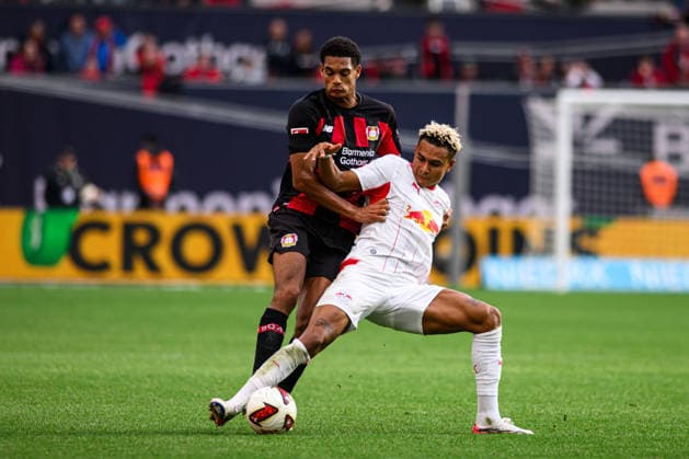 LEVERKUSEN, GERMANY - 20 SEPTEMBER, 2026: Antonio Nusa, Jarell Quansah - The Bundesliga match Bayer 04 Leverkusen vs. RB Leipzig at BayArena.  Copyright: xVitaliixKliuievx