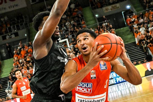 20.09.2026, GER, Basketball, Herren, easycredit Basketball Bundesliga, Saison 2026 2027, 1. Spieltag, ratiopharm Ulm vs MHP Riesen Ludwigsburg Dwayne Koroma (Ulm, 3) Neu-Ulm ratiopharm Arena Bayern Deutschland Copyright: xNordphotox xHafnerx