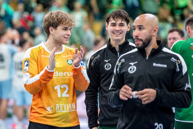 OPEL Handball Bundesliga; HSG Wetzlar - VfL Gummersbach, 20.09.26 Hendrik Pantel (HSG Wetzlar, 12), Alois Mraz (HSG Wetzlar, 15), Cyrill Akakpo (HSG Wetzlar, 20) OPEL Handball Bundesliga; HSG Wetzlar - VfL Gummersbach: Wetzlar, 20.09.26 Copyright: xBEAUTIFULxSPORTS Roeczeyx