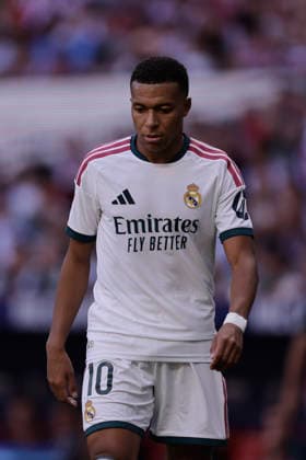 RECORD DATE NOT STATED Kylian Mbappe (Real Madrid CF) looks on during the LaLiga EA Sports match between Club AtlÃ tico de Madrid and Real Madrid CF at Riyadh Air Metropolitano on September 20, 2026 in Madrid, Spain. (Photo by Manu Reino DeFodi Images) -