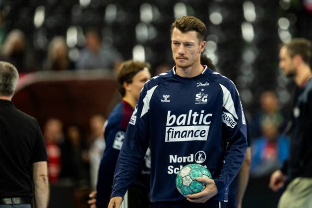 Opel HBL: SG Flensburg-Handewitt vs Handball Club Hamburg; 20.09.26 Emil Jakobsen (Nr.31, SG Flensburg-Handewitt) beim Warm Up Opel HBL: SG Flensburg-Handewitt vs Handball Club Hamburg, GGW Arena am 20.09.26 Copyright: xBEAUTIFULxSPORTS MarioxM.xKobergx