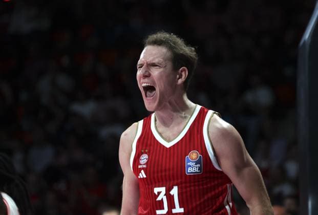 Bayerns 31 Rokas JOKUBAITIS. Basketball, Bundesliga, Bayern Muenchen - Bamberg Baskets, am 20.09.2026 in Muenchen, Deutschland. Quelle Copyright Credit : Oryk HAIST