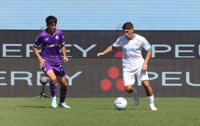 Serie A football match 2025 26 season: Fiorentina vs. Napoli Costantino Favasuli of SSC Napoli During the 2026 27 Italian Serie A football match between AC Fiorentina and SSC Napoli, held on September 20, 2026, at the Artemio Franchi Stadium in Florence. Firenze stadio Artemio Franchi Toscana ITALIA Copyright: xFABIOxSASSOxFabioxSassox 2L8A4853