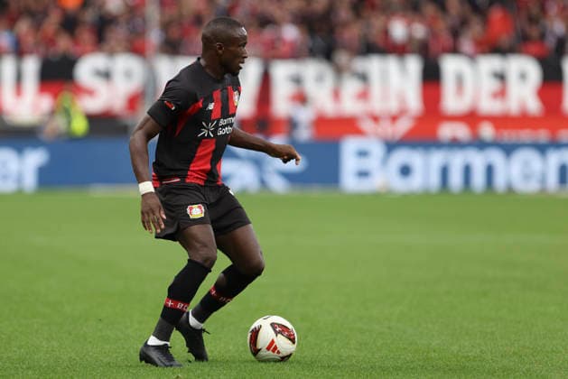 Moussa Diaby (Bayer 04 Leverkusen) in Aktion, am Ball, Einzelaktion waehrend des Spiels der 1. Bundesliga zwischen Bayer 04 Leverkusen und RB Leipzig, BayArena am 20. September 2026 in Leverkusen, Deutschland. (Foto von Oliver Kaelke DeFodi Images) +++ Moussa Diaby (Bayer 04 Leverkusen) controls the ball during the Bundesliga match between Bayer 04 Leverkusen and RB Leipzig at BayArena on September 20, 2026 in Leverkusen, Germany. (Photo by Oliver Kaelke DeFodi Images) DFB DFL REGULATIONS PROHIBIT ANY USE OF PHOTOGRAPHS AS IMAGE SEQUENCES AND OR QUASI-VIDEO. (Photo by Oliver Kaelke DeFodi Images) -