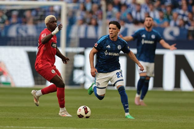 Soufiane El-Faouzi (FC Schalke 04) beim Spiel der 1. Bundesliga (Saison 2026 27) FC Schalke 04 - SV Elversberg - Copyright: Thomas Pakusch