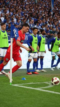 20.09.2026, xrekx, Fussball 1.Bundesliga, FC Schalke 04 - SV Elversberg v.l. Felix Keidel (SV 07 Elversberg) (DFL DFB REGULATIONS PROHIBIT ANY USE OF PHOTOGRAPHS as IMAGE SEQUENCES and or QUASI-VIDEO) Gelsenkirchen