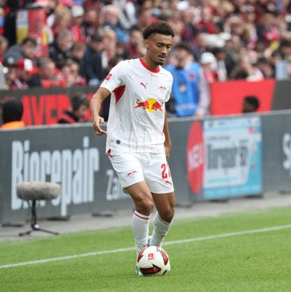 20.09.2026; Fussball; GER; Saison 2026 2027 ; 1.Bundesliga; 4.Spieltag. : Bayer 04 Leverkusen --- RB Leipzig : Tidiam Gomis (27 RBL) in Aktion. DFL REGULATIONS PROHIBIT ANY USE OF PHOTOGRAPHS AS IMAGE SEQENCES AND OR QUASI-VIDEO. 1.Fussball-Bundesliga : 20.09.2026 Fussball; GER; Saison 2026 2027 ; 1.Bundesliga; 4. Spieltag. Bayer 04 Leverkusen--RB Leipzig :