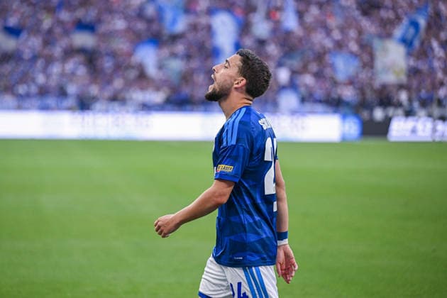 20.09.2026, Fussball, Saison 2026 2027, Bundesliga, FC Schalke 04 - SV Elversberg, Adil Aouchiche (FC Schalke 04) xRHR-FOTO YYx Copyright: KROEGER RHR-FOTOx RHR-FOTO YY