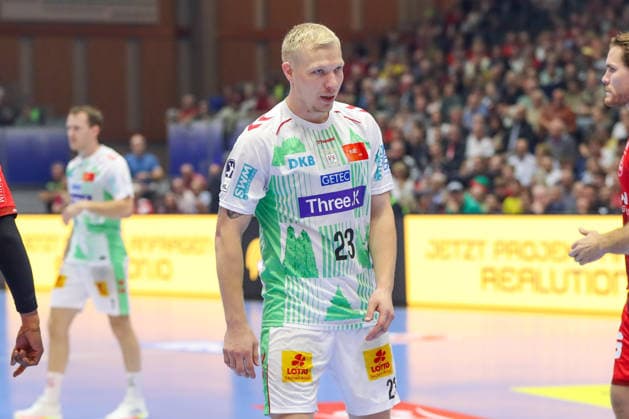 20.09.2026, xgox, Handball - Opel HBL MT Melsungen - SC Magdeburg emspor, v.l. Magnus Saugstrup (Magdeburg, 23) enttaeuscht, schaut enttaeuscht, niedergeschlagen, disappointed Kassel