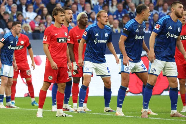 20.09.2026, xrekx, Fussball 1.Bundesliga, FC Schalke 04 - SV Elversberg v.l. Maurice Krattenmacher (SV 07 Elversberg) (DFL DFB REGULATIONS PROHIBIT ANY USE OF PHOTOGRAPHS as IMAGE SEQUENCES and or QUASI-VIDEO) Gelsenkirchen