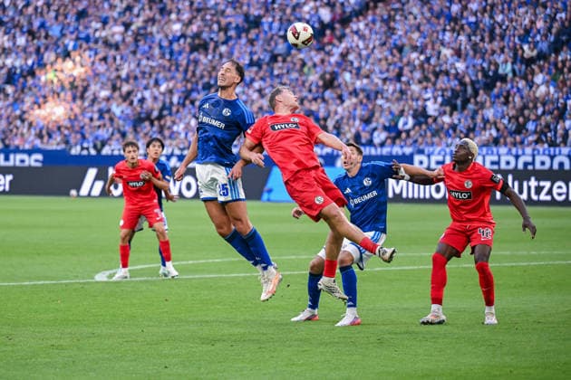 20.09.2026, Fussball, Saison 2026 2027, Bundesliga, FC Schalke 04 - SV Elversberg, Nikola Katic (FC Schalke 04) xRHR-FOTO YYx Copyright: KROEGER RHR-FOTOx RHR-FOTO YY