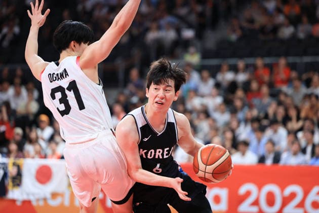 Junghyun Lee (KOR), SEPTEMBER 20, 2026 - Basketball : Men s Final between Japan - South Korea at Aichi International Arena during the Asian Games Aichi-Nagoya 2026 in Aichi, Japan.  aflo_349547605 KyoxKikuchix