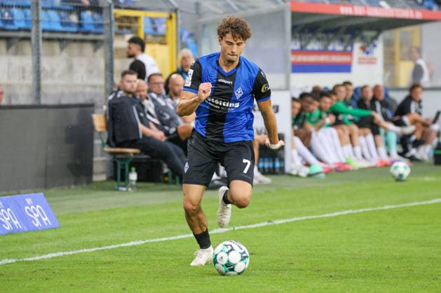 Lovis Bierschenk (SV Waldhof Mannheim, 7) Fussball: 3. Liga, 7. Spieltag, SV Waldhof Mannheim vs. SC Preußen Münster am 20.09.2026 in Mannheim (Carl-Benz-Stadion), Deutschland 2026 Franz Reindel Mannheim Carl-Benz-Stadion Deutschland Copyright: xFranzxReindelx
