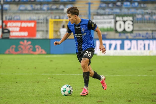 Diego Michel (SV Waldhof Mannheim, 28) Fussball: 3. Liga, 7. Spieltag, SV Waldhof Mannheim vs. SC Preußen Münster am 20.09.2026 in Mannheim (Carl-Benz-Stadion), Deutschland 2026 Franz Reindel Mannheim Carl-Benz-Stadion Deutschland Copyright: xFranzxReindelx