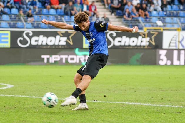 Lovis Bierschenk (SV Waldhof Mannheim, 7) Fussball: 3. Liga, 7. Spieltag, SV Waldhof Mannheim vs. SC Preußen Münster am 20.09.2026 in Mannheim (Carl-Benz-Stadion), Deutschland 2026 Franz Reindel Mannheim Carl-Benz-Stadion Deutschland Copyright: xFranzxReindelx