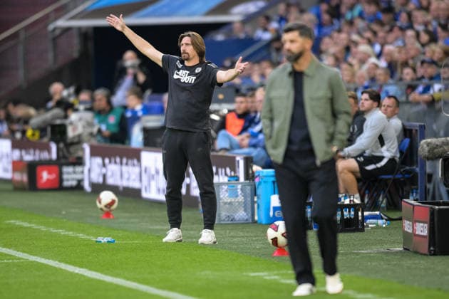 Fußball, 1. Bundesliga, 20260920, FC Schalke 04 - SC 07 Elversberg. Im Bild Trainer Elversberg Vincent WAGNER. Gelsenkirchen Veltins-Arena Nordrhein-Westfalen Deutschland Copyright: Passion2Press MarkusxFischerx