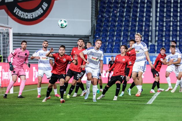 Fussball, 3.Liga Saison 2026 2027 7.Spieltag SV Wehen Wiesbaden - MSV Duisburg 20.09.2026, BRITA-Arena Wiesbaden BRITA-Arena Hessen Deutschland