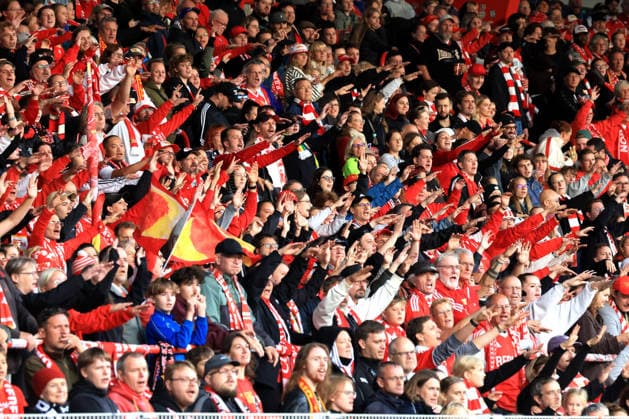 20.09.2026, GER Deutschland, Fussball, 1.Fussballbundesliga, Frauen, 2026 2027, Alte Foersterei, 1.FC Union vs. RB Leibzig 1.FC Union-Fans 1. Liga: DFB DFL regulations prohibit any use of photographs as image sequences and or quasi-video) nordphoto GmbH Engler Berlin Stadion Alte Foersterei Berlin Deutschland Copyright: xNordphotox xEnglerx