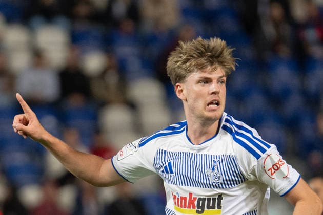 Deutschland: Fußball 3. Liga 2026 2027, 7. Spieltag - SV Wehen Wiesbaden vs MSV Duisburg - Brita-Arena (Wiesbaden): Tor und Torjubel zum 0:3 durch Frederik Christensen (MSV, 3) Copyright: xTobiasxWentzellx