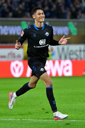 Paderborn, Home-Deluxe-Arena, 20.09.26, GER, Herren, 1.Bundesliga, Saison 2026-2027, SC Paderborn 07 - TSG 1899 Hoffenheim Bild: DFL regulations prohibit any use of photographs as image sequences and or quasi-video. Nordrhein-Westfalen Deutschland