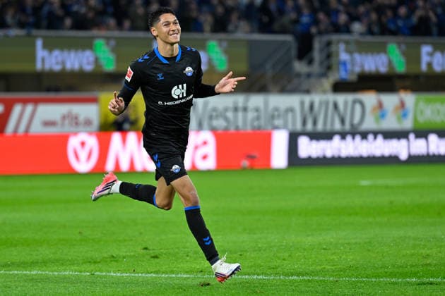 Paderborn, Home-Deluxe-Arena, 20.09.26, GER, Herren, 1.Bundesliga, Saison 2026-2027, SC Paderborn 07 - TSG 1899 Hoffenheim Bild: DFL regulations prohibit any use of photographs as image sequences and or quasi-video. Nordrhein-Westfalen Deutschland
