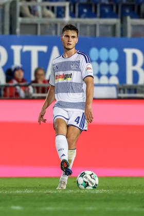 Fussball, 3.Liga Saison 2026 2027 7.Spieltag SV Wehen Wiesbaden - MSV Duisburg 20.09.2026, BRITA-Arena Martin Ens (MSV Duisburg, 4) Wiesbaden BRITA-Arena Hessen Deutschland