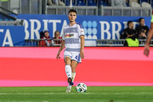 Fussball, 3.Liga Saison 2026 2027 7.Spieltag SV Wehen Wiesbaden - MSV Duisburg 20.09.2026, BRITA-Arena Martin Ens (MSV Duisburg, 4) Wiesbaden BRITA-Arena Hessen Deutschland