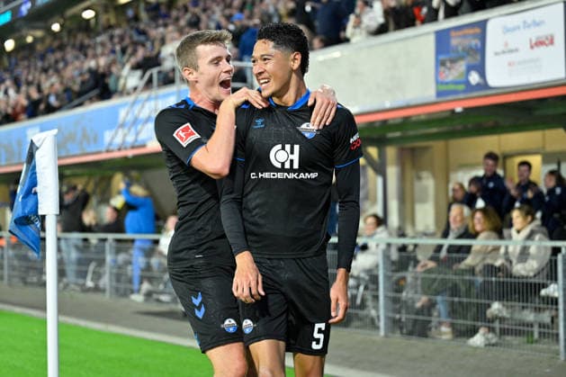 Paderborn, Home-Deluxe-Arena, 20.09.26, GER, Herren, 1.Bundesliga, Saison 2026-2027, SC Paderborn 07 - TSG 1899 Hoffenheim Bild: DFL regulations prohibit any use of photographs as image sequences and or quasi-video. Nordrhein-Westfalen Deutschland